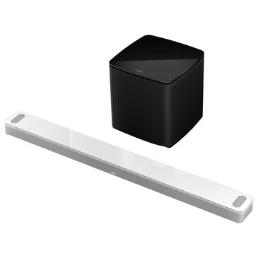 Bose Smart Soundbar 900 in White with Bose Bass Module 500 in Black, , large