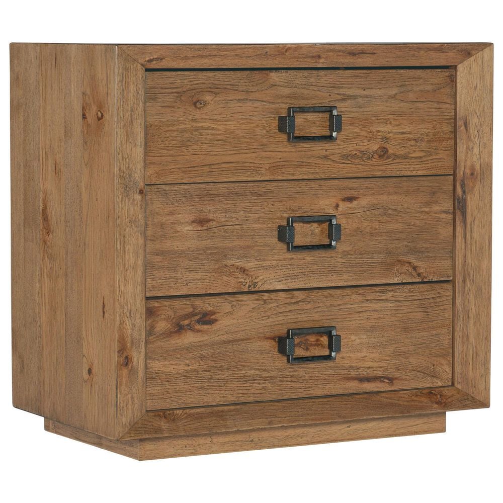 Hooker Furniture Big Sky 32" 3-Drawer Nightstand in Vintage Natural, , large