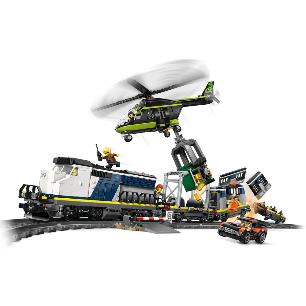 LEGO City Police Train Heist Building Set, , large