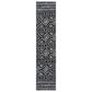 Safavieh Tulum Traditional  2" x 9" Black and Ivory Runner, , large
