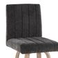 LumiSource Hank Swivel Counter Stool with Black Fabric Upholstery in Whitewashed and Black (Set of 2), , large