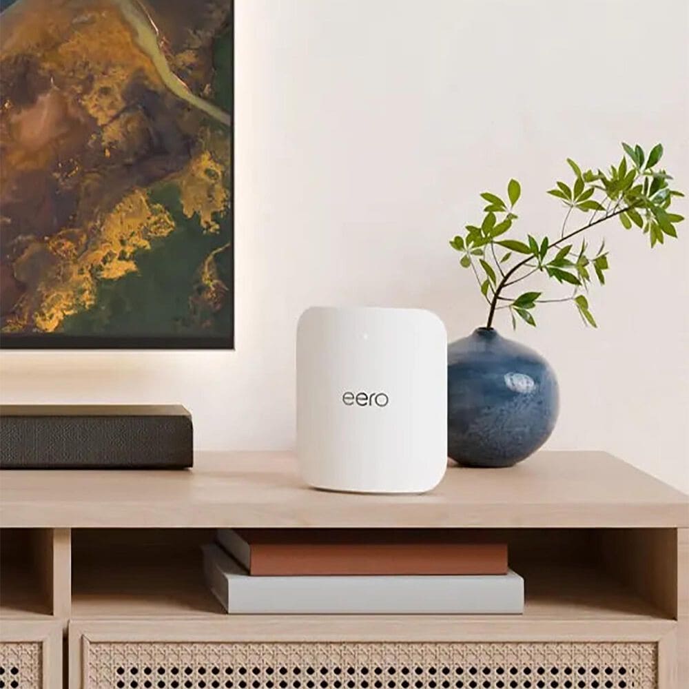 eero Pro 6E Mesh Wi-Fi 6E Router with Pro 7 Mesh Wi-Fi 7 System in White, , large