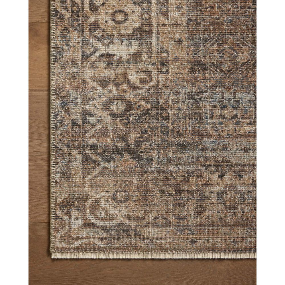 Loloi Heritage 4&#39; x 6&#39; Mocha and Denim Area Rug, , large