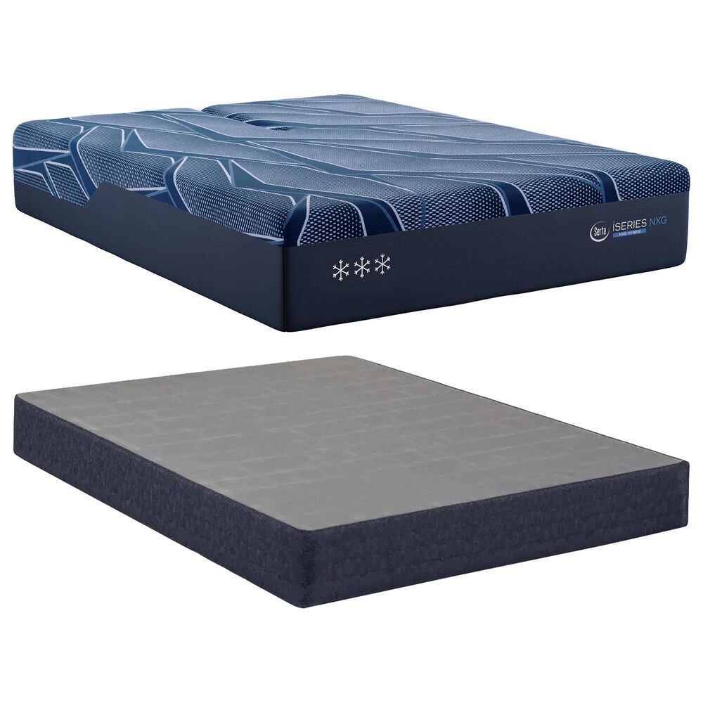 Serta iSeries NXG 3500 Hybrid Medium Queen Mattress with High Profile Box Spring, , large