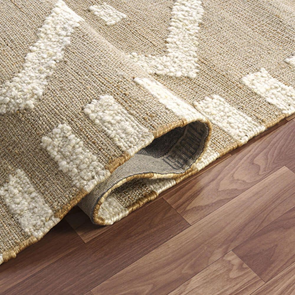 L&amp;R Resources Geoblend 9&#39; x 12&#39; Beige and Natural Area Rug, , large