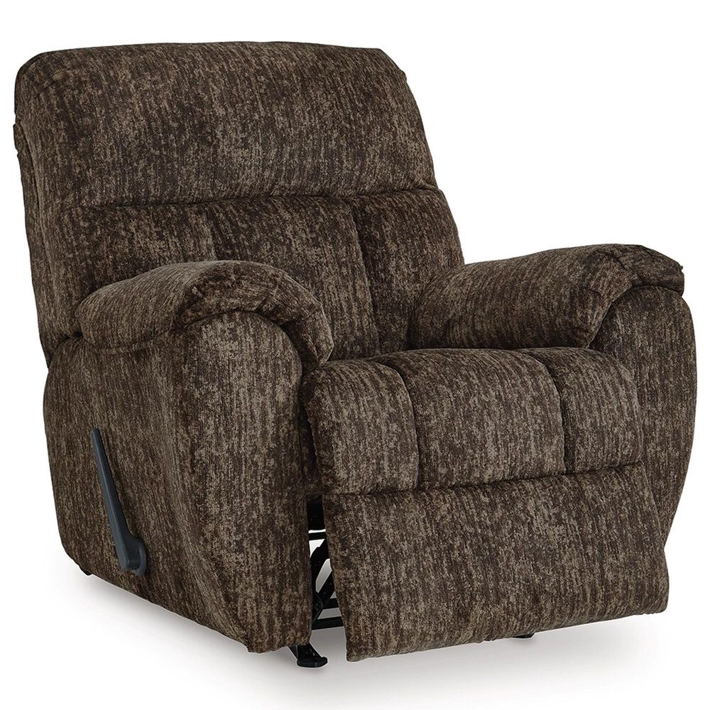 Ashley Stayfish Manual Rocker Recliner in Chocolate, , large