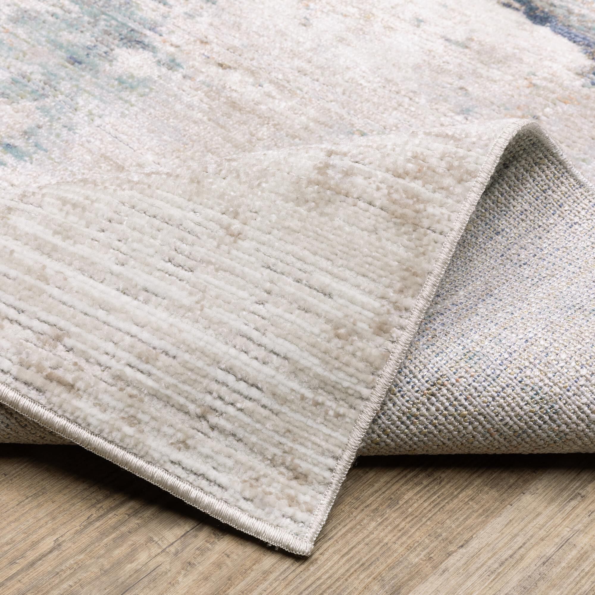 ROW by Oriental Weavers Cavett Ivory and Blue 5'3