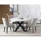 Steve Silver Xena Dining Table in White and Ebony - Table Only, , large