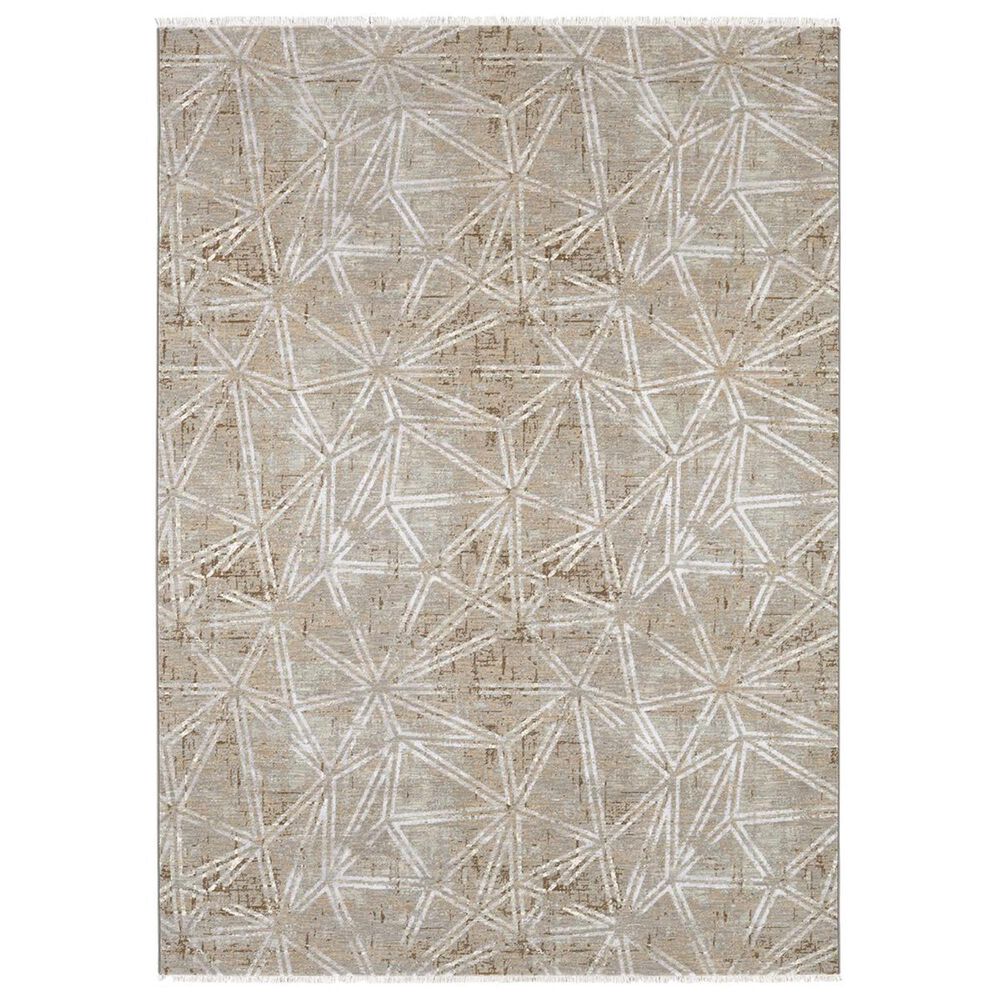 Virginia Langley Titanium Nicolai 39600-21002 8" x 11" Tan Area Rug, , large