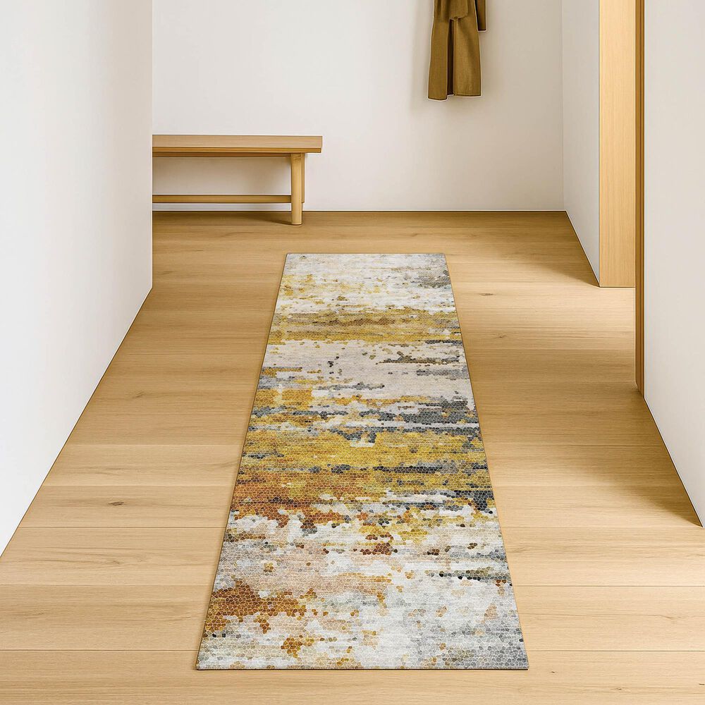 Dalyn Rug Company Lumara Graphite 2'3" x 7'6" Indoor/Outdoor Runner, , large