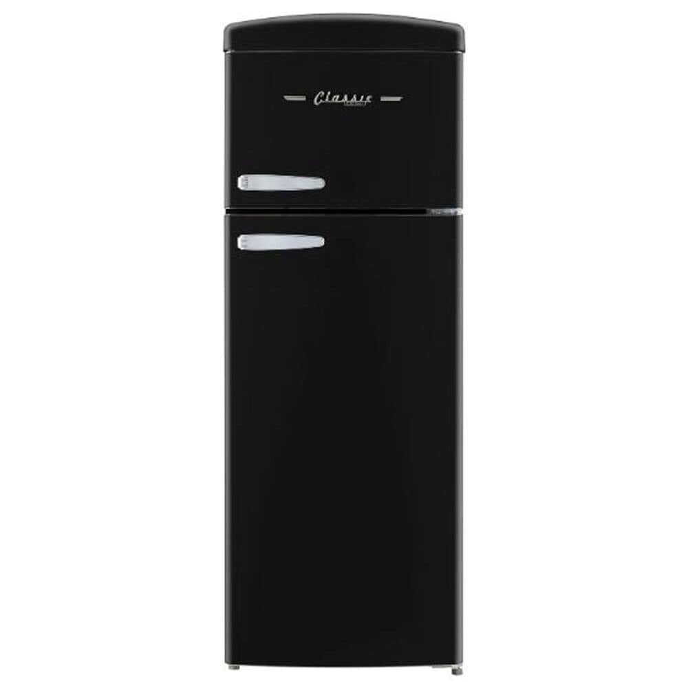 Unique Appliances Classic Retro 7.5 Cu. Ft. Top Freezer Refrigerator in Matte Black, , large