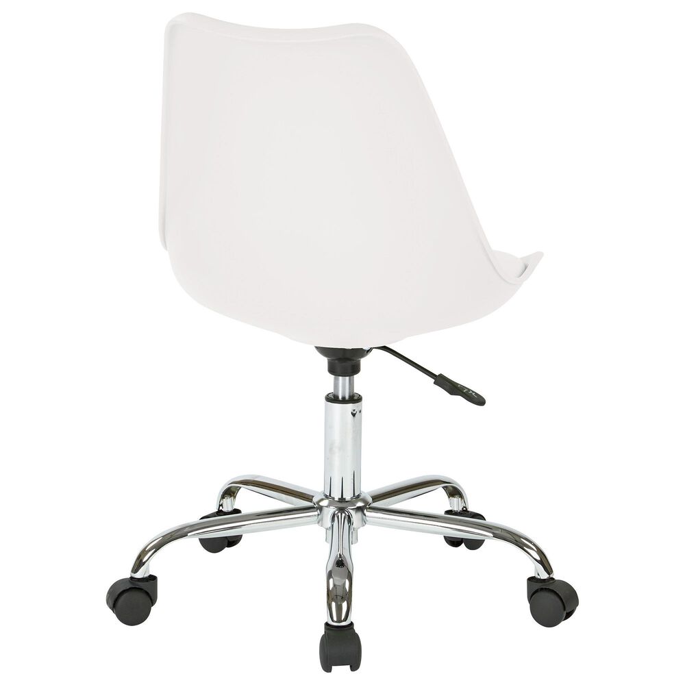OSP Home Emerson Desk Chair in White, , large