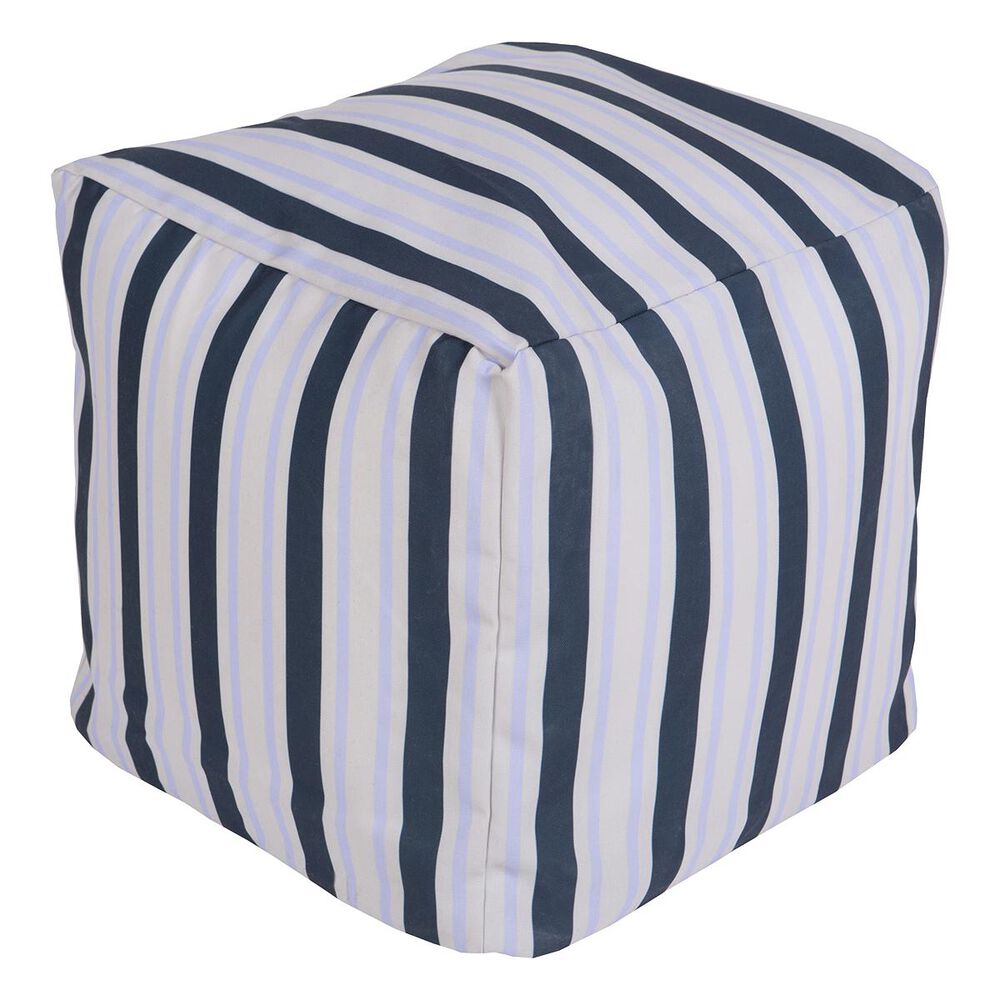 Surya Inc Surya Poufs Cube Pouf in Cobalt, Light Gray and Sky Blue, , large