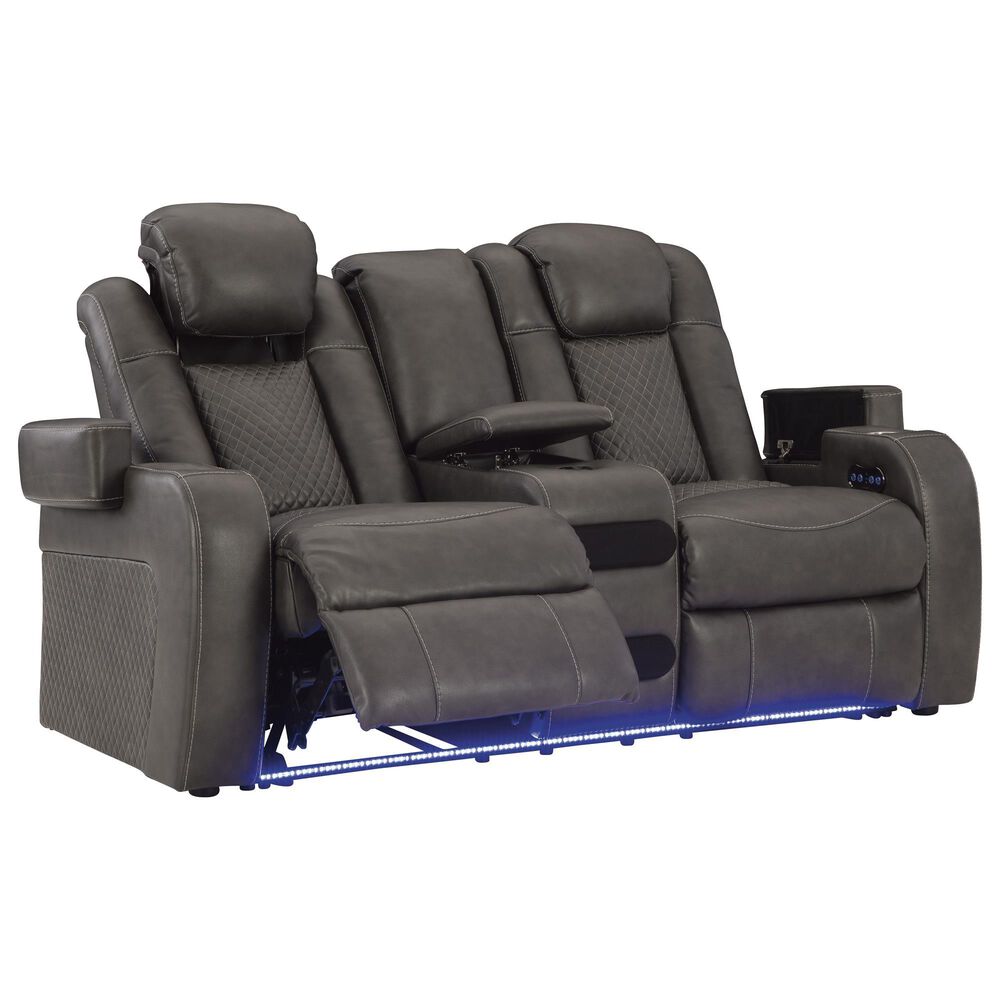 Ashley Fyne-Dyme 3-Piece Power Reclining Living Room Set in Shadow, , large