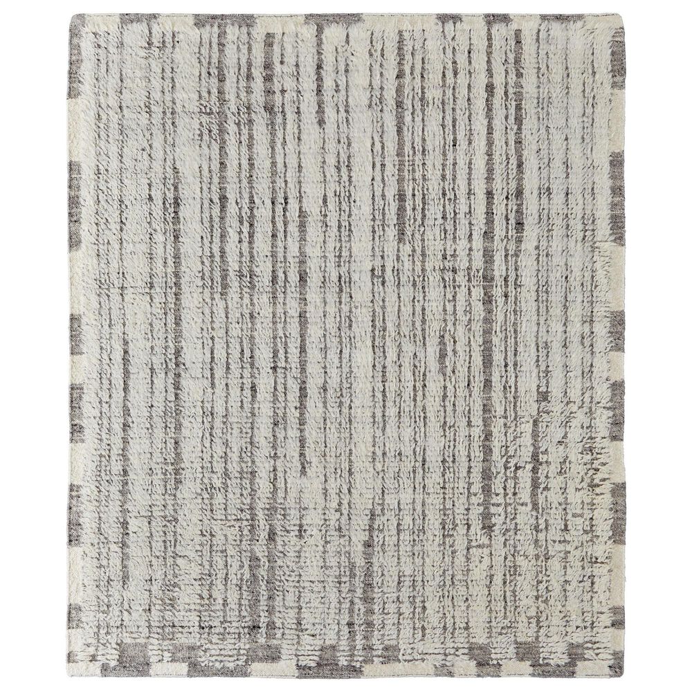 Feizy Ashby 8906F 3"6" x 5"6" Ivory and Gray Area Rug, , large