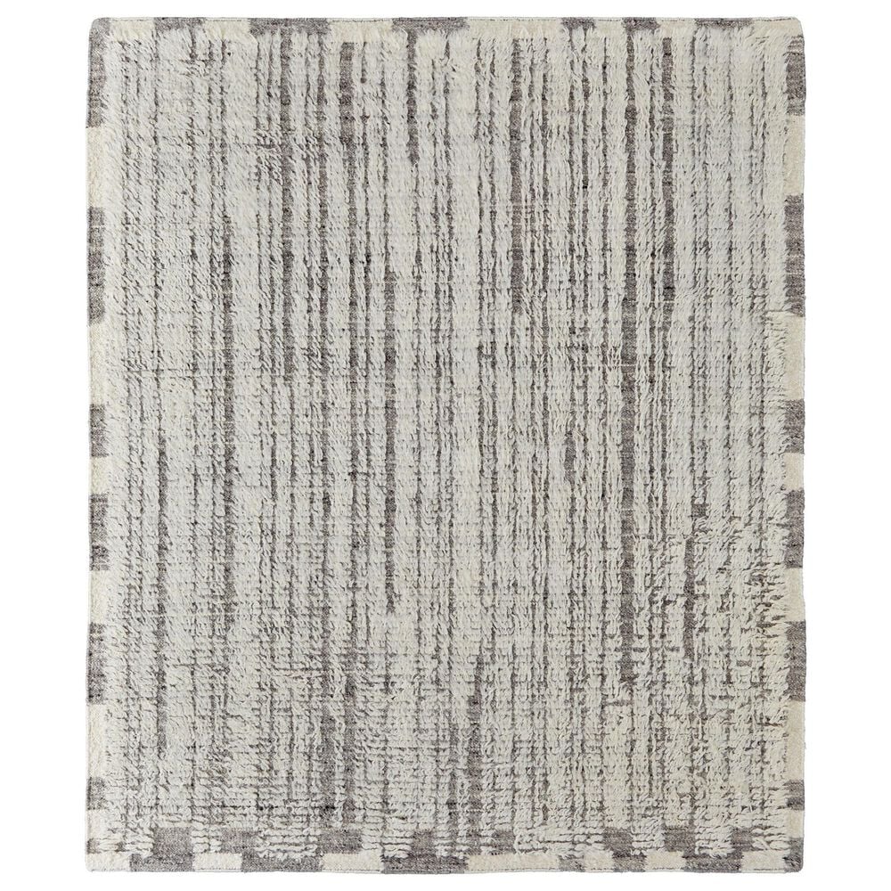 Feizy Ashby 8906F 3"6" x 5"6" Ivory and Gray Area Rug, , large