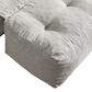 HOMLUX 2-in-1 Bean Bag Chair with Ottoman in Dark Gray, , large