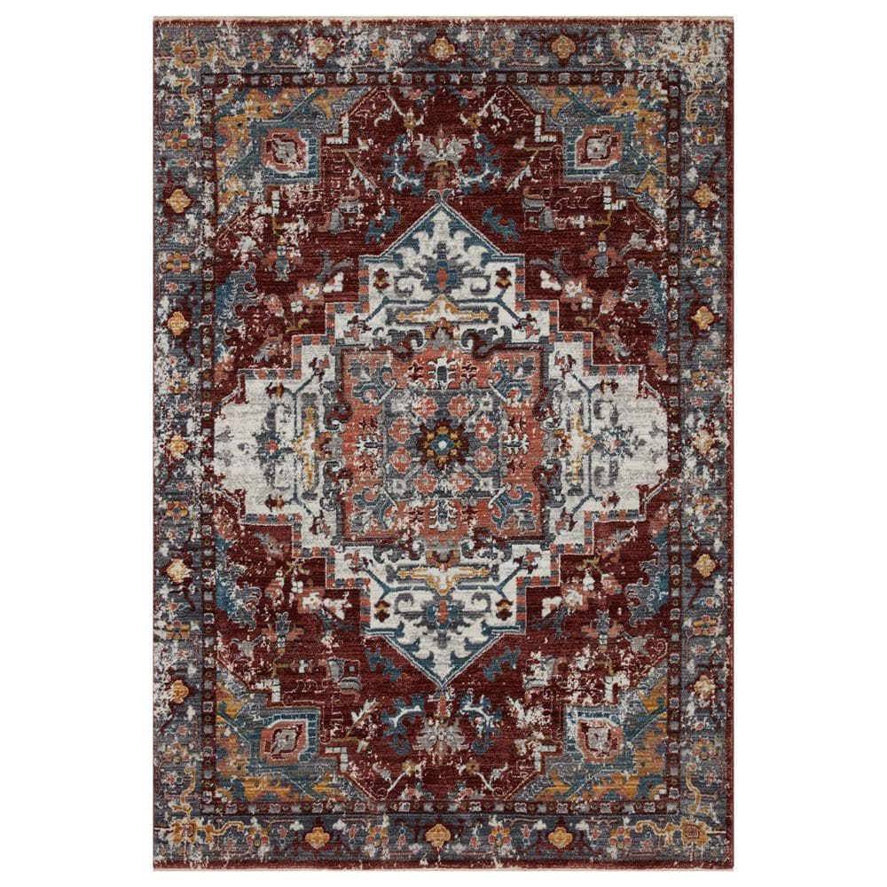 Loloi II Samra SAM-10 2"3" x 3"10" Brick and Grey, , large