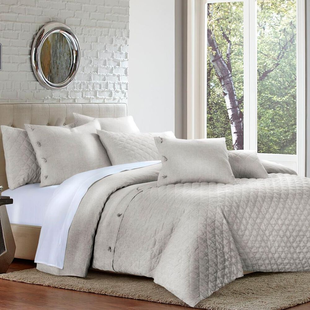 Vista Haus Gibson 7-Piece Queen Bedding Ensemble in Natural, , large
