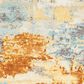 Surya Bodrum 8"10" x 12" Orange, Gray and Aqua Area Rug, , large