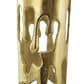 Maple and Jade 8.5" Abstract Drip Decorative Vase with Melting Designed Body in Satin Gold, , large