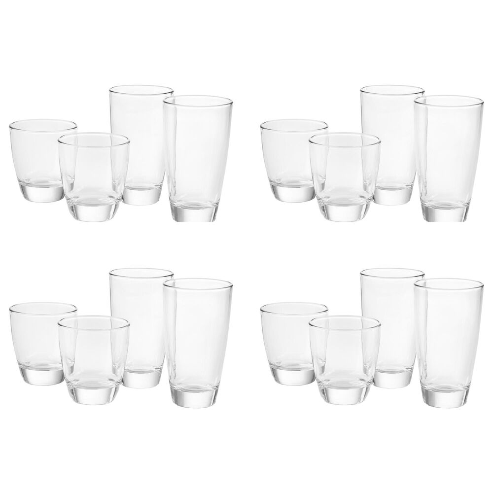 Libbey Glass Durham 16-Piece Glassware Set in Clear, , large