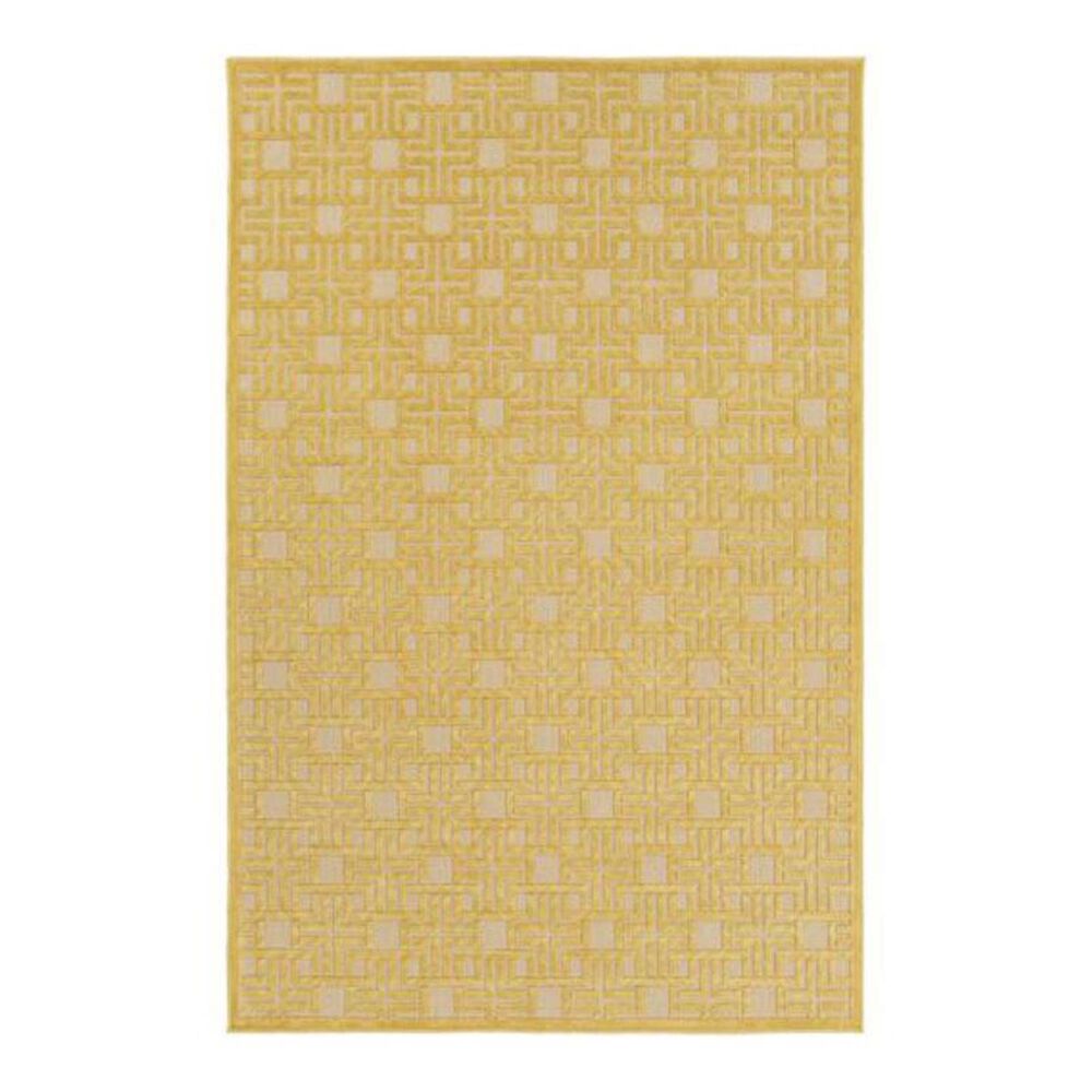 Surya Portera PRT-1057 4'7" x 6'7" Mustard/Khaki Area Rug, , large