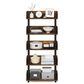 HOMLUX Turn-N-Tube 5-Tier Open Display Storage Bookshelf in Amber Pine and Black, , large
