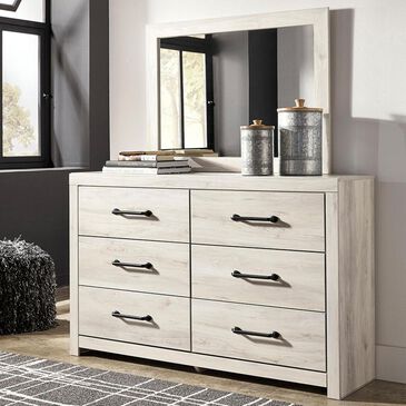 Signature Design by Ashley Cambeck Dresser and Mirror in Whitewash, , large