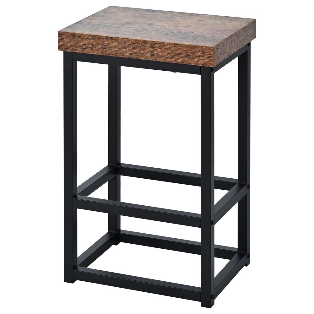 HOMLUX Farmhouse Kitchen Island with Drop Leaf and 2 Stools in White, Natural, Black and Rustic Brown, , large