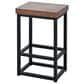 HOMLUX Farmhouse Kitchen Island with Drop Leaf and 2 Stools in White, Natural, Black and Rustic Brown, , large
