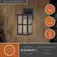 Vaxcel Maywood 11.5" 1-Light Outdoor Wall Sconce in Matte Black, , large