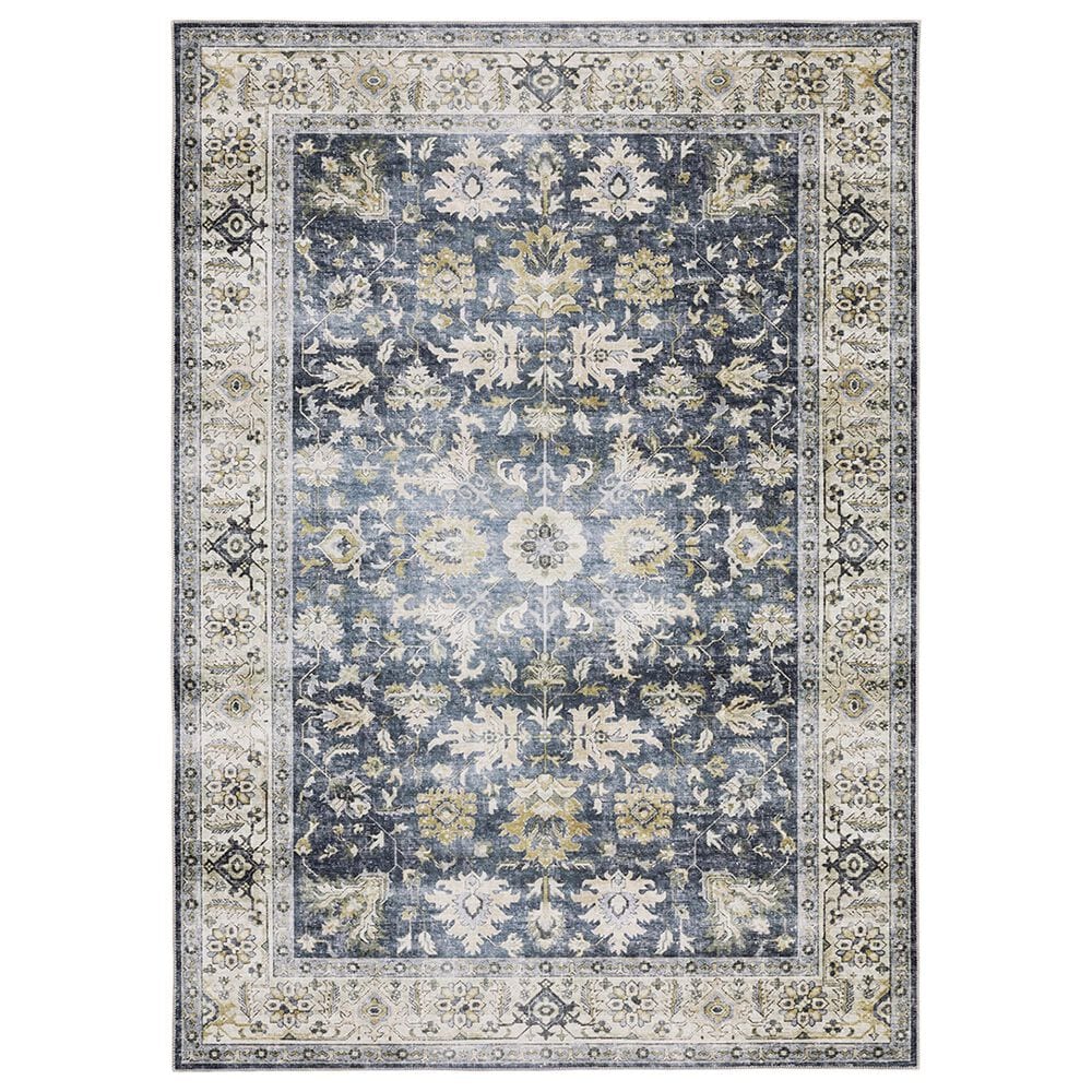 Oriental Weavers Charleston Floral 2" x 3" Blue Area Rug, , large