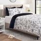 Grove 5-Piece King Duvet Cover Set in Black and White, , large