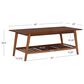 Linon Home Decor Charlotte Coffee Table in Warm Walnut, , large