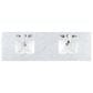 James Martin Vanities Brookfield 72" Double Bathroom Vanity in Bright White with 3 cm Carrara White Marble Top and Rectangle Sinks, , large