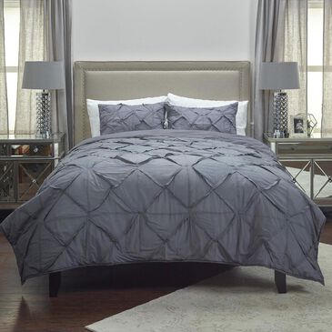 Rizzy Home Carrington 90" x 92" Quilt in Charcoal , , large
