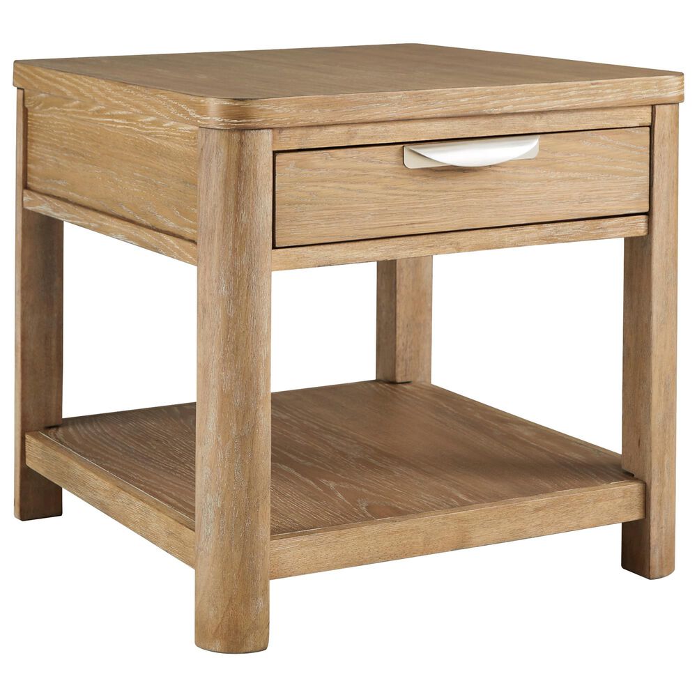 Ashley Rencott 3-Piece Occasional Table Set in Light Oak, , large