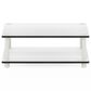 HOMLUX 2-Tier Turn-N-Tube Coffee Table in White, , large