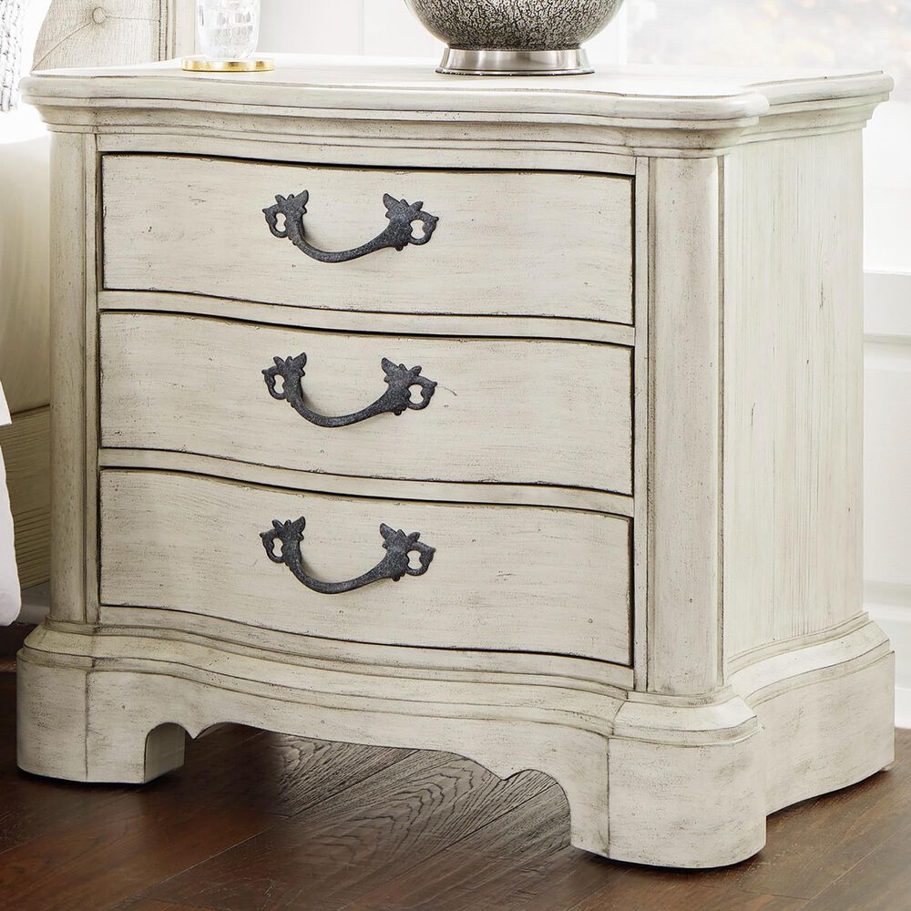 Millenium Arlendyne 3-Drawer Nightstand in Antique White, , large