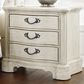 Millenium Arlendyne 3-Drawer Nightstand in Antique White, , large