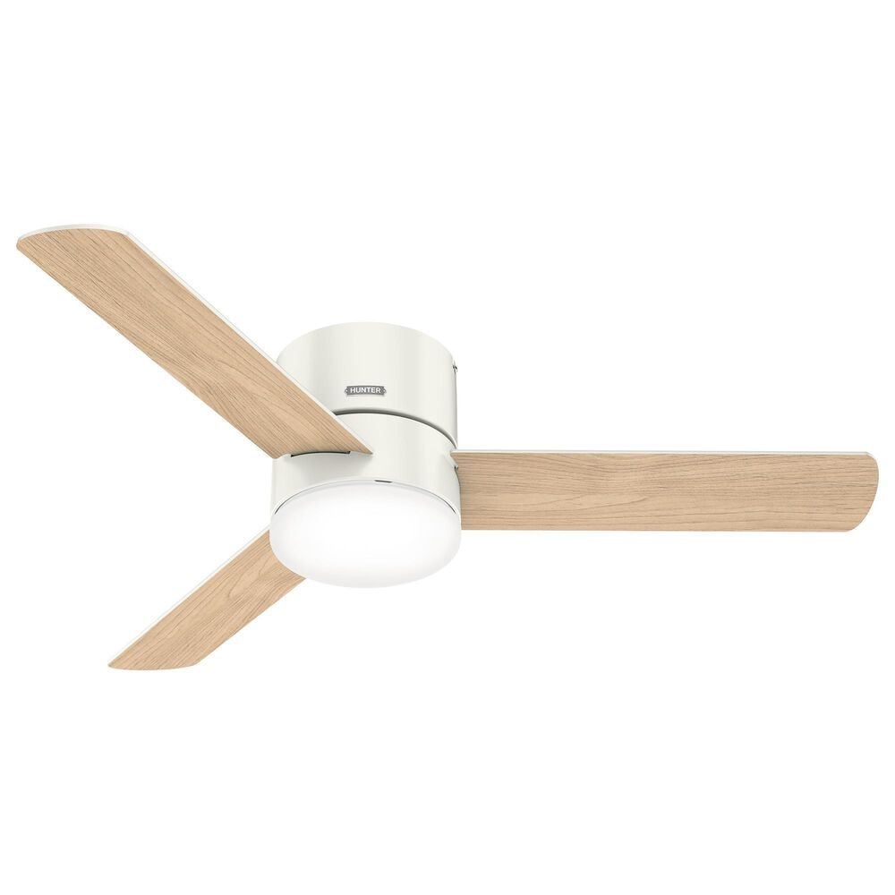 Hunter Minimus 52&quot; Ceiling Fan with LED Lights in Fresh White, , large
