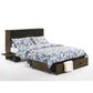 New Day Furniture Ranchero Queen Murphy Cabinet Bed in Wildwood Brown with Mattress, , large