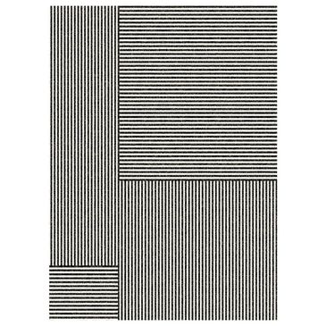 Balta Rugs Parnell Striped 7"10" x 10" Charcoal Area Rug, , large