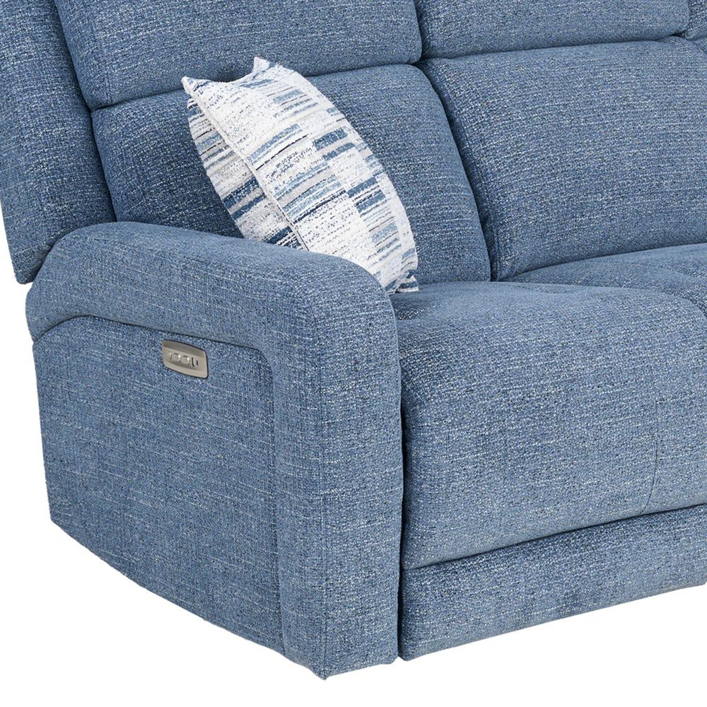 Aurora Furnishings Power Reclining Sofa in Mina Jeans, , large