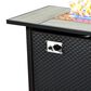 HOMLUX 54" Outdoor Propane Fire Pit Table in Black, , large