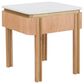 Fairfield Chair Portobello Square End Table in White, Light Brown and Brushed Brass, , large