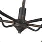Golden Lighting Jasper 6-Light Chandelier in Antique Black and Weathered Gold, , large