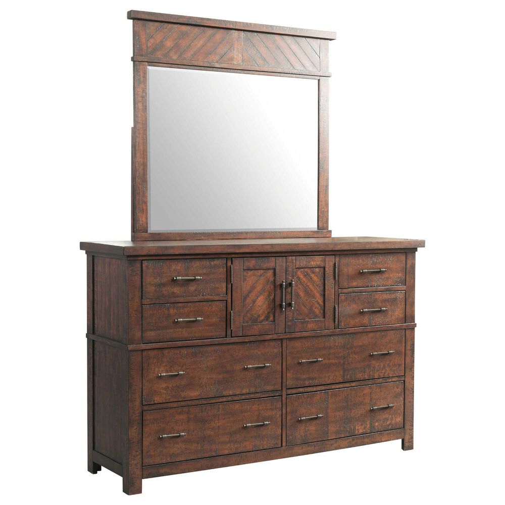 Mayberry Hill Jax 4-Piece Queen Bedroom Set in Cherry, , large