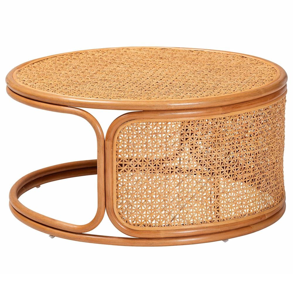 Baxton Studio Eldon Coffee Table in Light Honey, , large